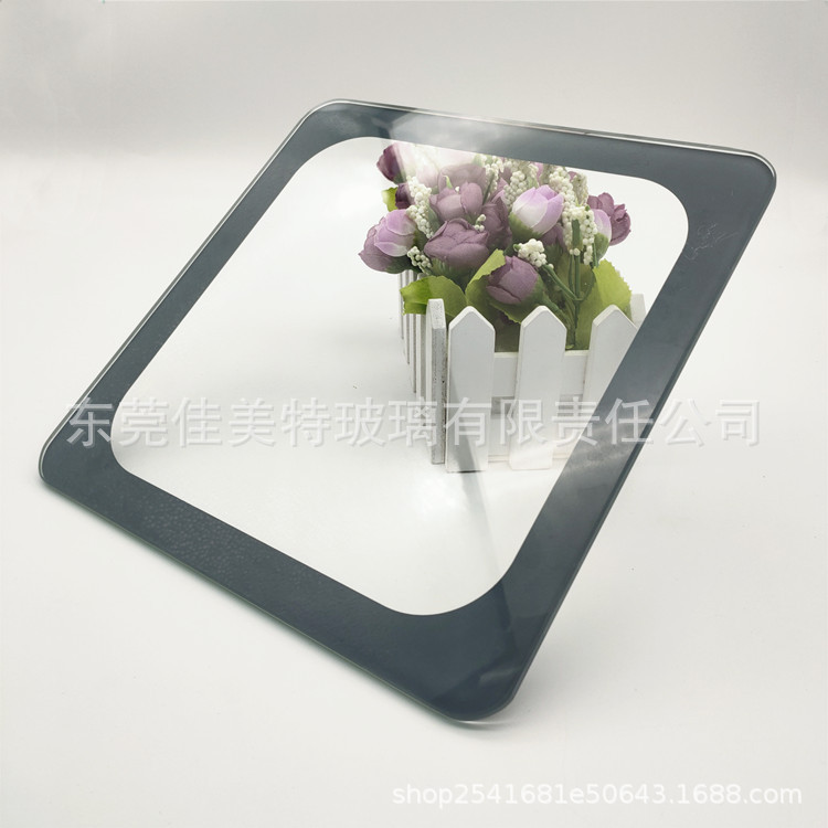 高透光更清晰游戏显示钢化玻璃面板加工 玻璃外形丝印颜色可定制