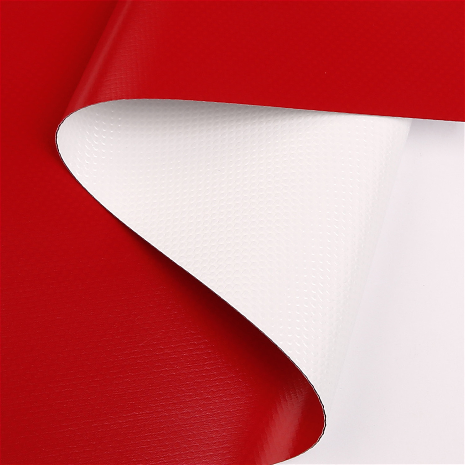 现货阻燃红白篷房帐篷盖布PVC涂层布夹网布750G不透光有自洁功能