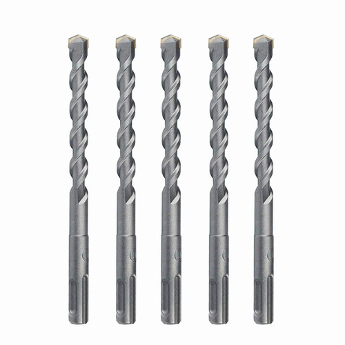 SDS impact drill bit extends through the wall to open a hole in the concrete wall. Two pits and two grooves, round handle, one-word electric hammer drill bit