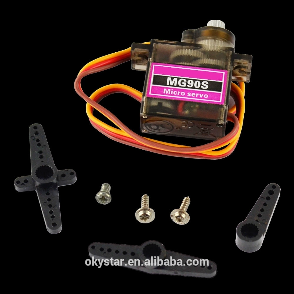 Okystar OEM/ODM 180-градусный сервопривод MG90 с металлической шестерней, подходящий для роботов