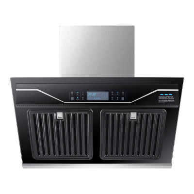 侧吸式油烟机家用大吸力自动清洗抽烟机油烟分离体感吸油烟机批发|ms