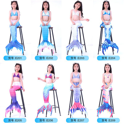 girl Beach Fission Bikini children mermaid Swimsuit clothing girl princess mermaid tail Swimwear