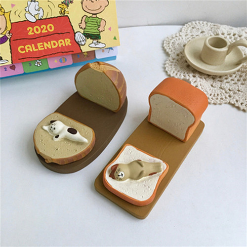 Japanese style ZAKKA grocery toast bag cat mobile phone holder tablet IPAD holder couple small gift mobile phone holder