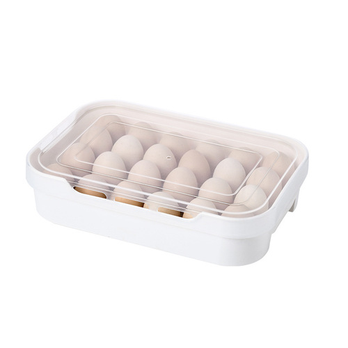 Wholesale breathable egg carton and dumpling storage box, dustproof refrigerator and freezer dumpling box, multi-layer egg tray and preservation