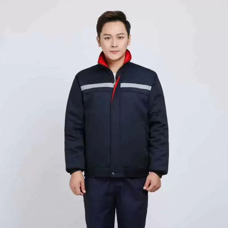 Костюм зимней рабочей одежды Одежда с хлопковой подкладкой Мужская утепленная куртка с хлопковой подкладкой Холодостойкая теплая флисовая подкладка Авторемонтная мастерская Охрана труда