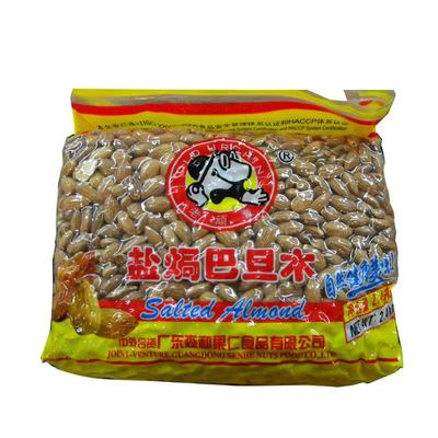 2020年老顽童盐焗巴旦木仁天虹美国大杏仁5斤/袋坚果批发20斤/箱