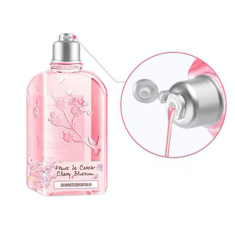 浪漫樱花卸妆水润清爽温和舒缓敏感肌肤无刺激清洁脸眼唇孕妇可用