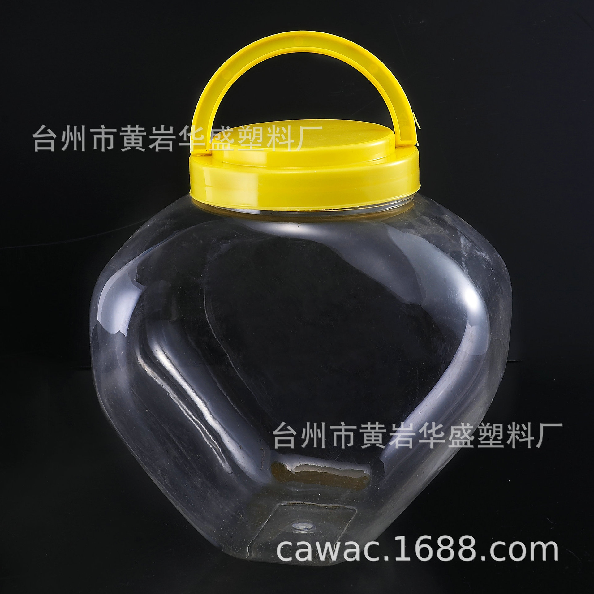 4500ml心形塑料瓶大塑料罐子pet透明食品罐爱心形透明包装塑料瓶