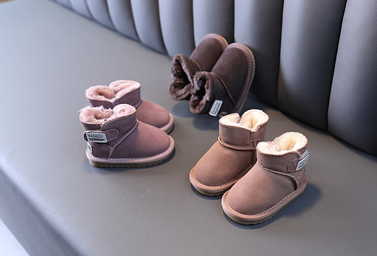 Baby vinterplysch 0-11 år gamla pojkar och flickor snö bomull promenadskor nyfödda babystövlar_voghion.com