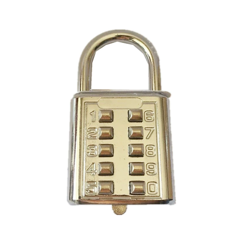 Electroplating button combination lock combination padlock luggage combination lock cabinet combination lock padlock mechanical combination lock padlock