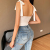 P sexy pleated chest strap Jumpsuit