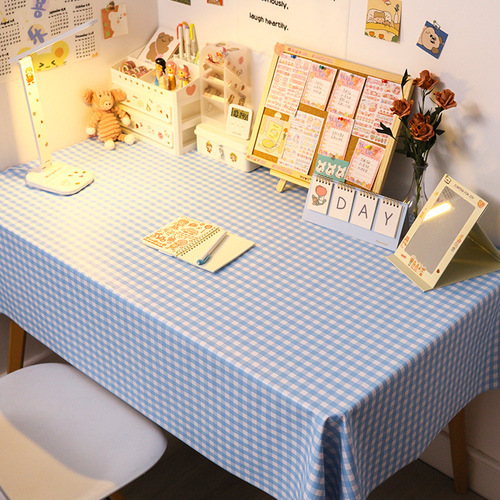 Tablecloth waterproof and oil-proof no-wash anti-scalding desk ins student cute girl heart internet celebrity dining table pvc table mat