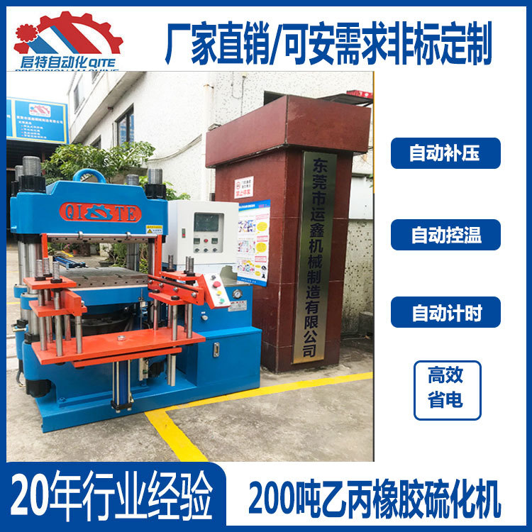 200吨成型设备可 乙丙橡胶硫化机 食品级硅胶圈硫化机