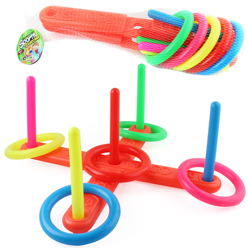 Children's ring toy cross 5-ring throwing ring creative educational fitness parent-child throwing ring sports equipment