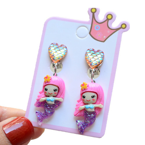 Fashion Mermaid Shell Resin 1 Pair display picture 5