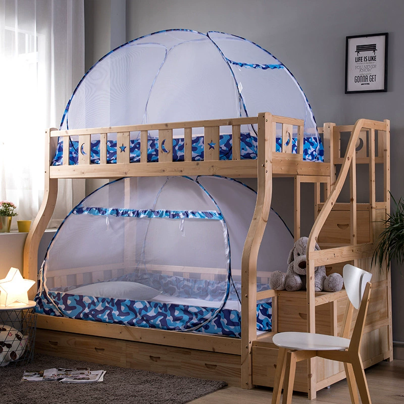Складная Верхняя и нижняя двухъярусная кровать с зашифрованной юртой, кровать 1, 2 м1,5, односпальная кровать для студенческого общежития, 1 метр