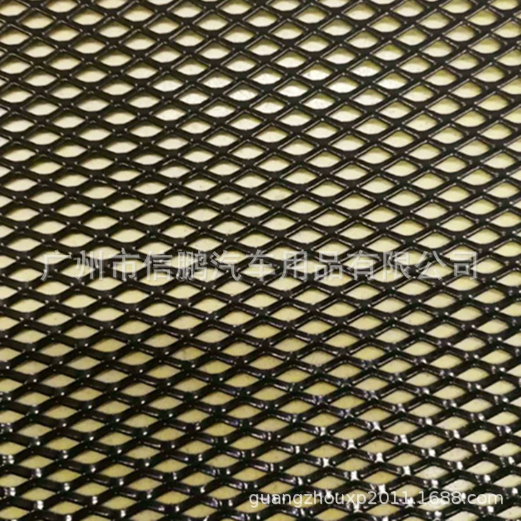 Сетка модификации автомобиля 4*8 мм утолщенный с небольшим отверстием Алмазный алюминиевый сплав можно разрезать сетку для рассеивания тепла