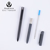 Multi -color rotating fashion round bead pen metal rubber and plastic random bead pen office students can print logo with pens