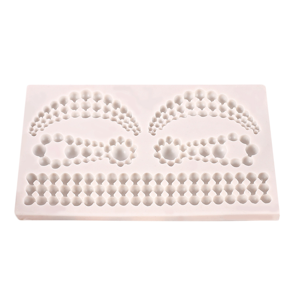 DIY烘焙翻糖欧式复古浮雕花纹硅胶模 皇冠围边装饰巧克力蛋糕模具