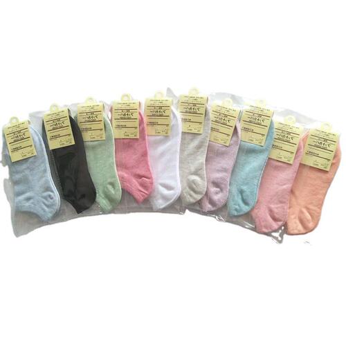 Summer women's socks independent packaging, women's boat socks, women's short socks, shallow mouth, plain color, low-top socks, candy-colored short socks, breathable
