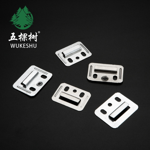PVC clip fasteners for bamboo-wood fiber board integrated wall panels, stainless steel clips, wall panel holders