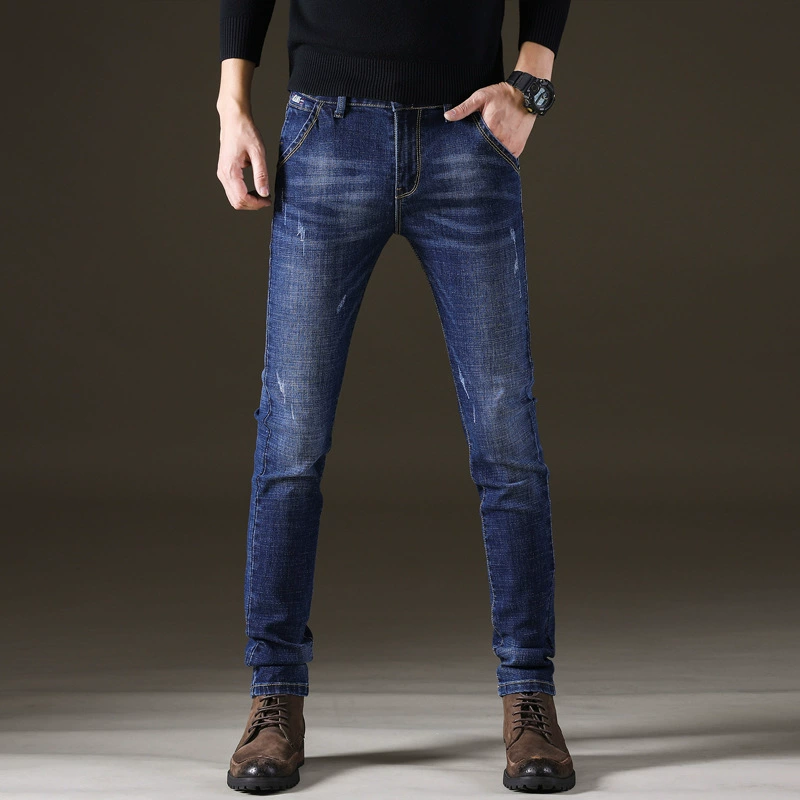 Jeans, fitted overall, fashionable trousers, loose straight fit, Korean style, mid rise, wholesale
