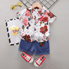 Summer set for boys, children's summer clothing, Korean style