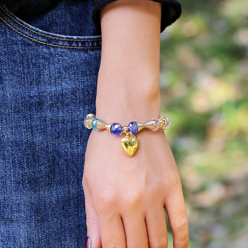 Fashion Bohemian Elastic Crystal Bracelet display picture 2