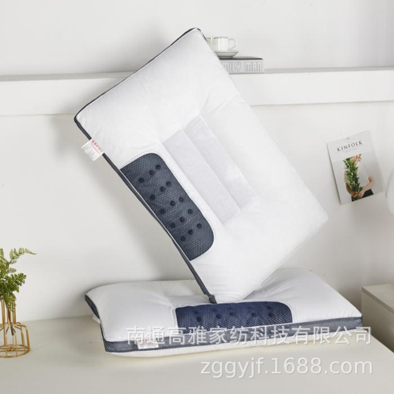 Cotton Pillow pure cotton Cassia Magnetotherapy Massage Pillow Pillow core three-dimensional Breathable mesh Neck Pillow