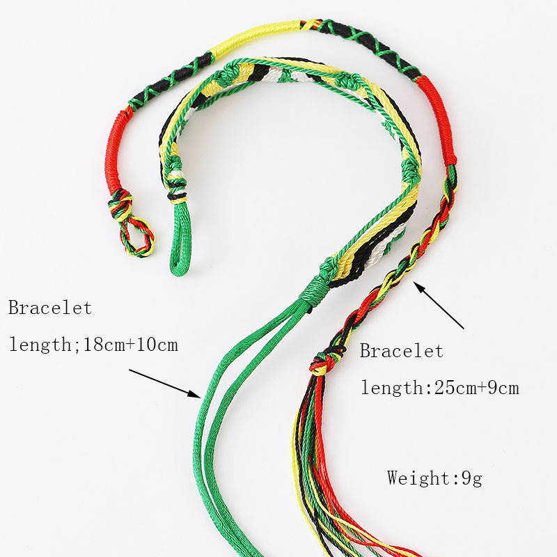 Bohemian Trend Color Rope Multilayer Hand-woven Bracelet Set For Women display picture 1