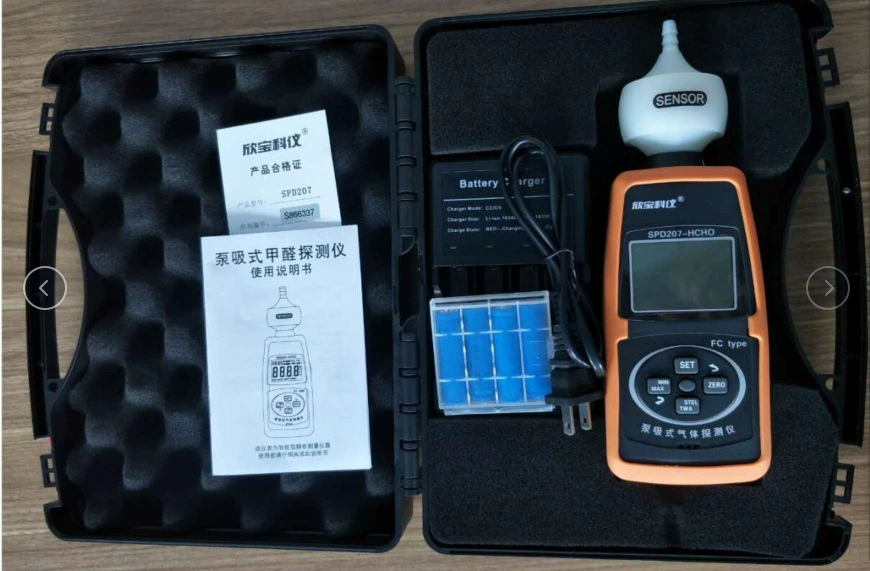 Поставка завода прямой продажи насоса всасывающий детектор формальдегида в помещении тестер формальдегида
