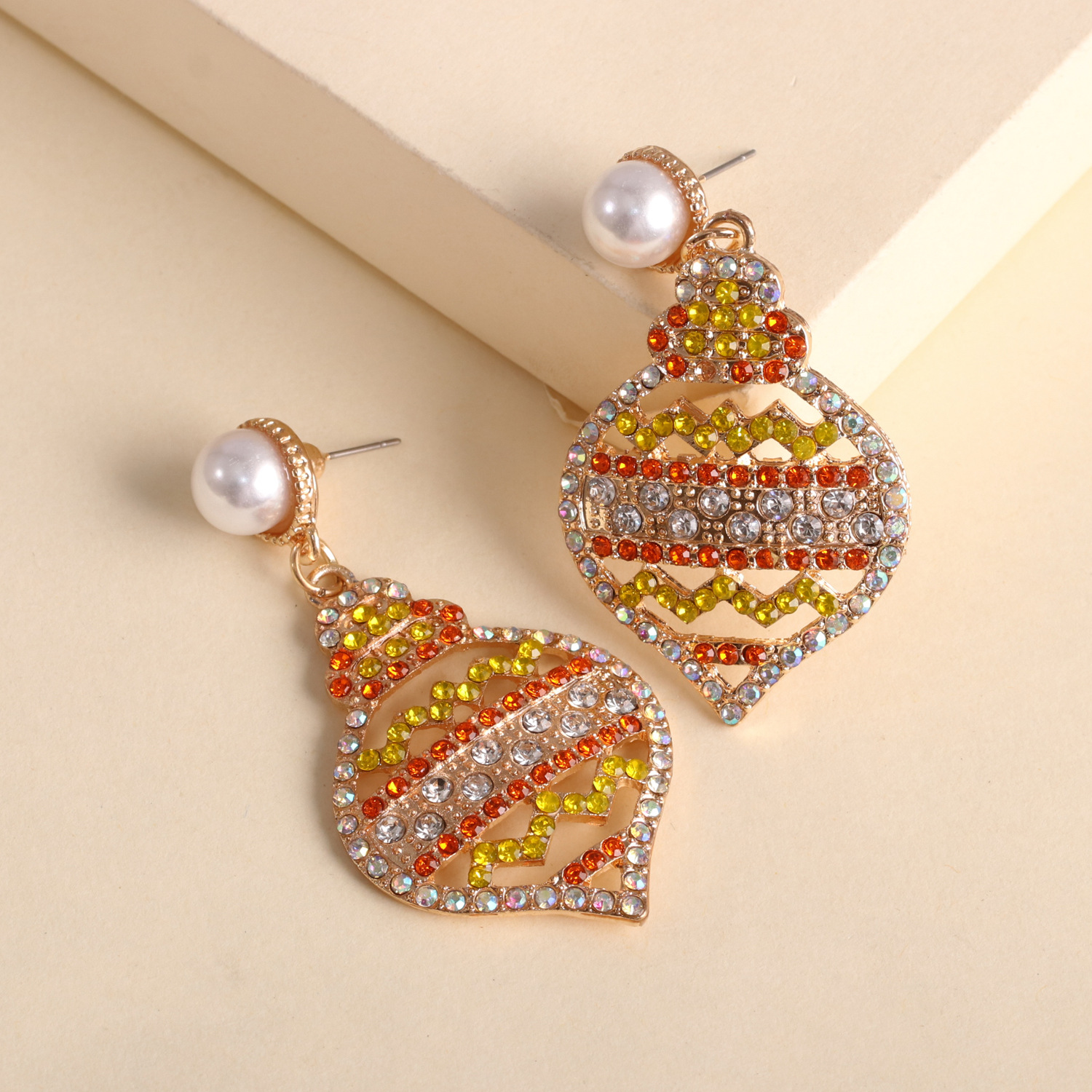 Hot Sale Creative Geometric Earrings Jewelry Wholesale Nihaojewelry display picture 3