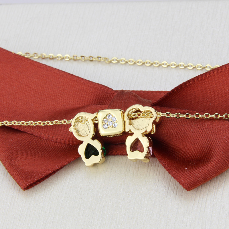 Eingelegte Halskette Aus Zirkonium Für Jungen Und Mädchen display picture 7