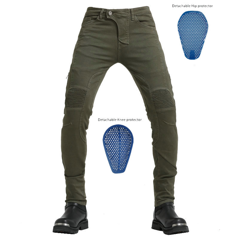 Directo de fábrica pantalones vaqueros de la motocicleta de los hombres Slim stretch pantalones de la motocicleta que montan off-road racing pantalones anti-caída