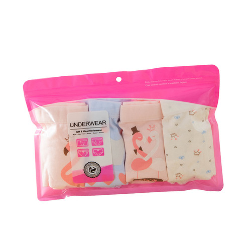 Underwear packaging bags, exquisite semi-open packaging bags for 1 to 5 pieces, underwear self-sealing high-end universal gift bags