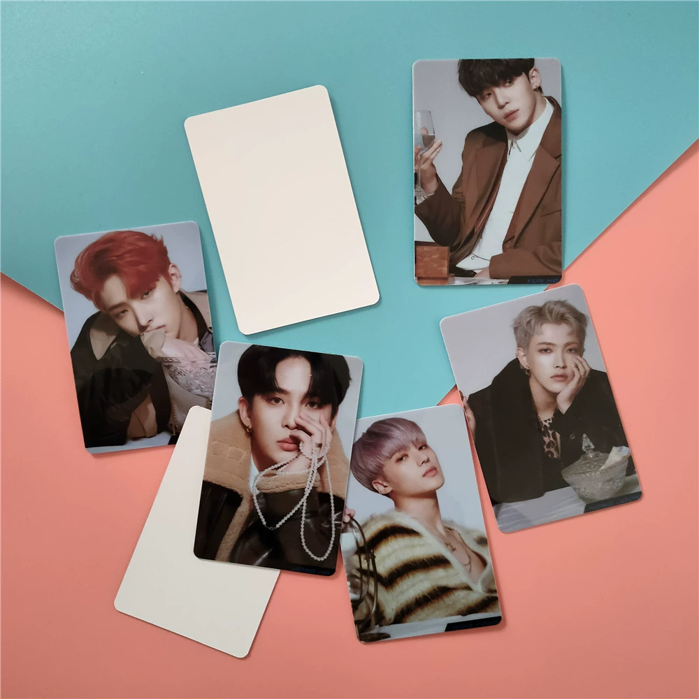 Новый альбом ATeez Acton to Answer Surrounding Crystal Card Patch Bus Sticker Anty Postal Postcard