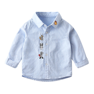 Boys shirt Spring 2020 new pattern children lattice shirt Long sleeve CUHK leisure time Autumn Korean Edition jacket