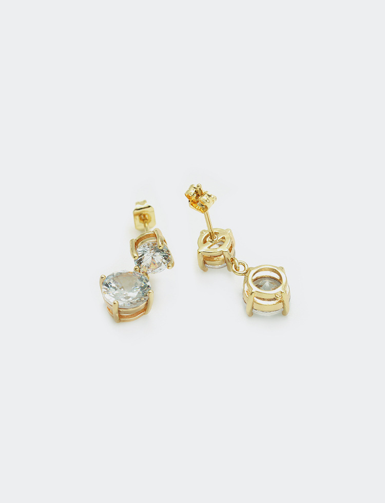 fashion goldplated zircon earrings wholesalepicture4