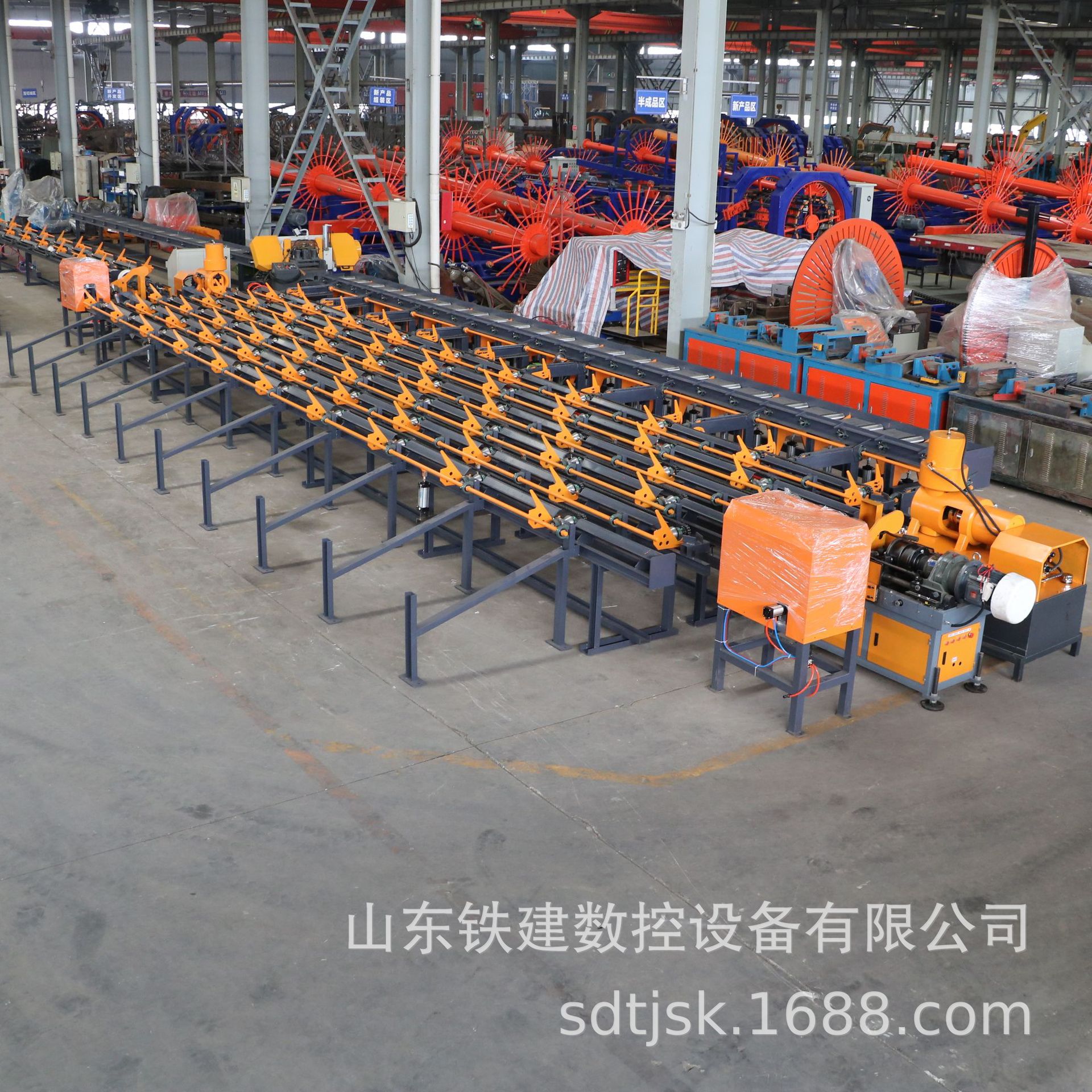 TJTS-500D数控钢筋套丝打磨生产线设备运行稳定生产效率高