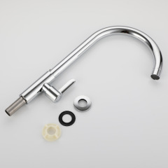 Food grade stainless steel kitchen single cold electroplated ball faucet lead-free sink vegetable basin glossy mirror faucet