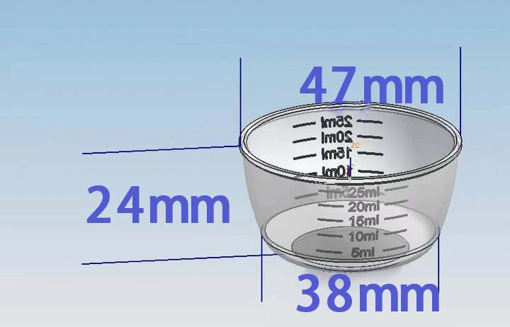 Пластиковый мерный ковш, материал, 25 мл, 25 мл