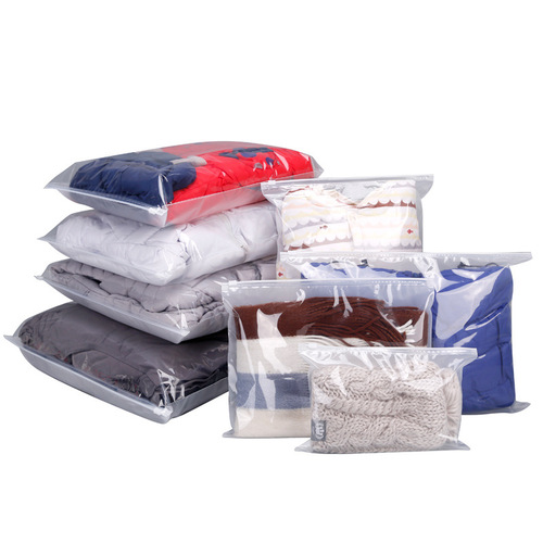 Clothing packaging bag 30*20 travel storage bag socks underwear storage seal bag frosted zipper bag printing