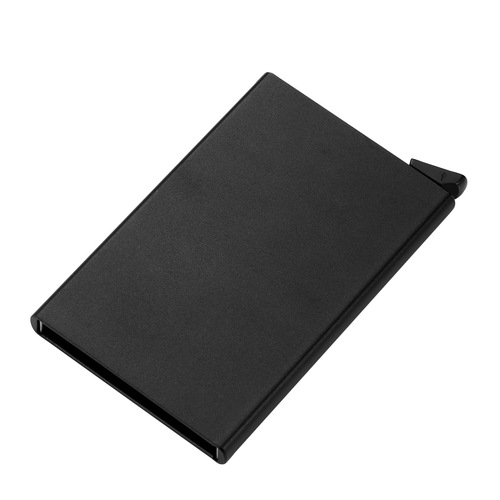 Manufacturer wholesale RFID anti-theft brush aluminum alloy brake card box, men's metal business card box card holder card holder
