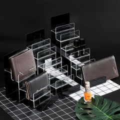卸売りの大きいサイズの3層の財布の棚の多層の財布の展示棚のメガネの展示棚の広い革の挟みの展示棚のオーダーメイド