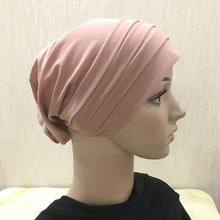 時尚水晶麻四層邊馬來西亞套頭帽包頭頭巾阿拉伯圍巾化療帽H115