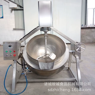304行星搅拌锅 燃气可倾出料搅拌炒锅 芝麻酱料设备
