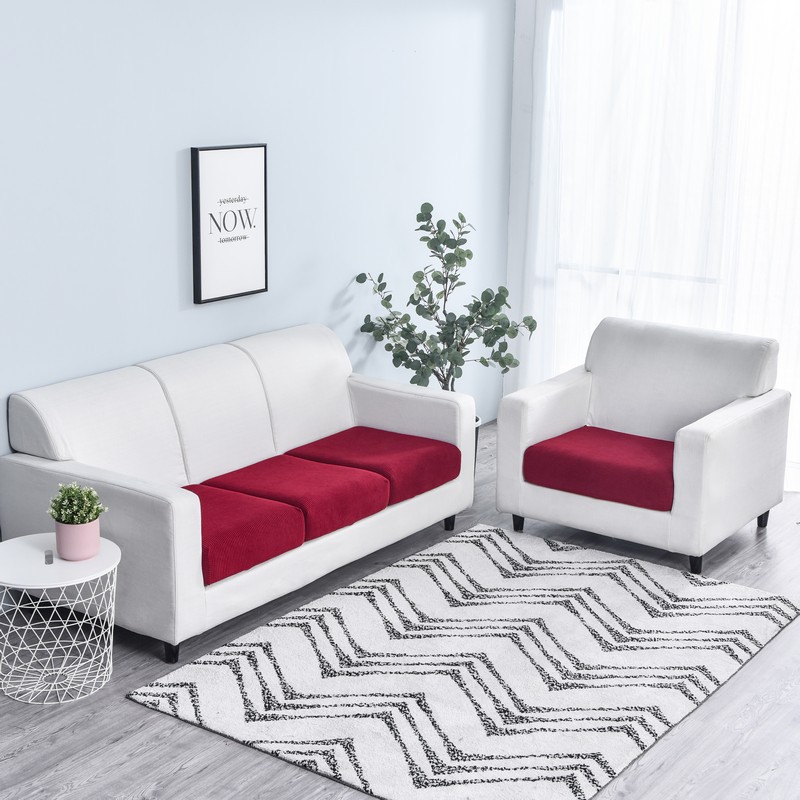 Nordischer Samt Sofaüberzug Elastisch Für Chaiselongue Bezug_voghion.com