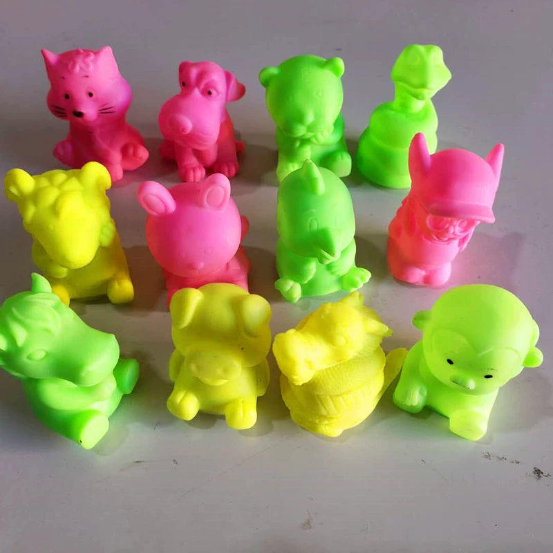 Cartoon colorful plastic night light, rings, toy, Birthday gift