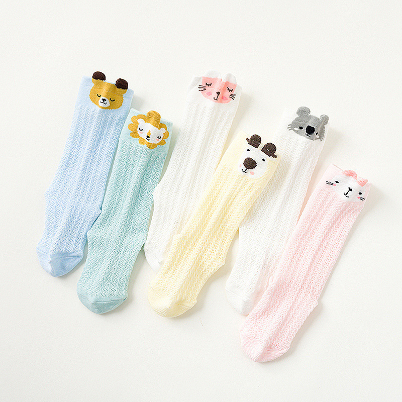 婴儿长筒袜春秋薄款防蚊过膝中筒长袜宝宝新生儿儿童夏季袜子