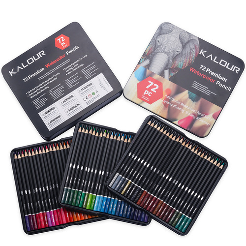 Manufacturer's new product 72-color painting water-soluble colored lead professional adult painting graffiti filling 72-color iron box set